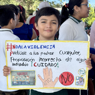 Comunidad educativa campechana se une a la Jornada Nacional por La Paz y Contra las Adicciones
