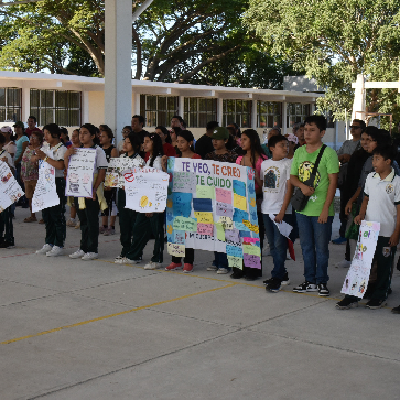 Comunidad educativa campechana se une a la Jornada Nacional por La Paz y Contra las Adicciones